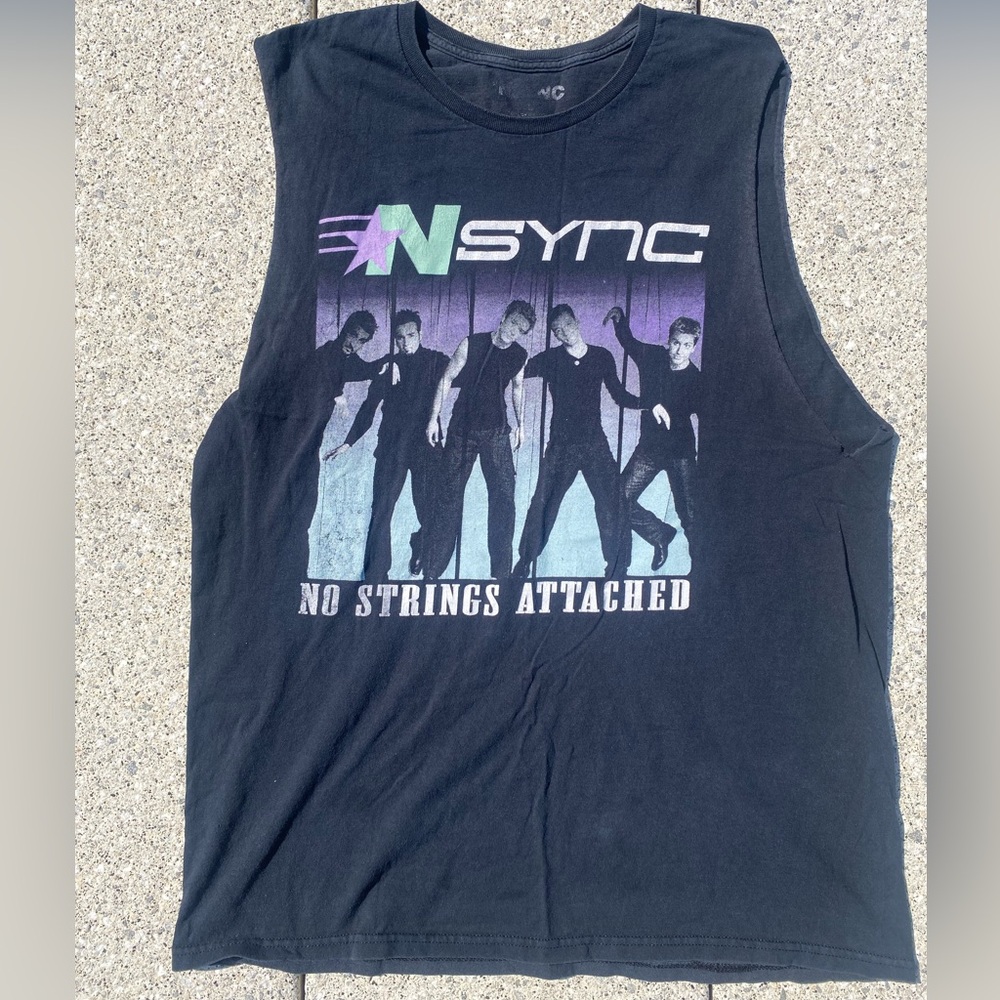 Nsync No Strings Attached Large Tshirt Vintage Mu… - image 1